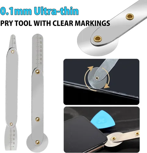 Miniatura 2 de Spudger - Kit de herramientas de palanca, herramienta de apertura de 8 piezas, kit de herramientas de metal Spudger, herramienta ultrafina y abierta