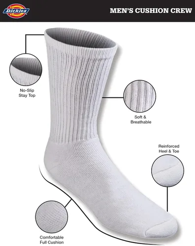 Miniatura 5 de Dickies - Calcetines acolchados para hombre (6/12 unidades)