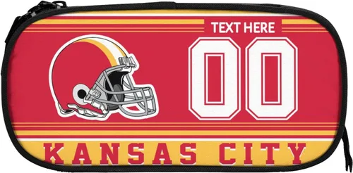 Miniatura 36 de Estuche para lápices Dallas, caja de lápices con nombre y número personalizados, estuche personalizado de estilo de fútbol, estuche de bolígrafo