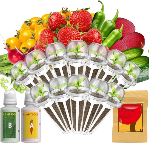 Miniatura 8 de Lyko Heirloom - Kit de vainas de semillas para ensalada AeroGarden, iDoo, Ahopegarden, GARDENCUBE, 7 cápsulas con lechuga American Fast/Paris