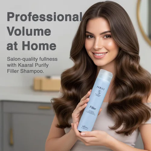 Miniatura 5 de Kaaral Purify Filler Shampoo - Fórmula fortalecedora y voluminizadora para mujeres y hombres - Cuidado del cabello espesante para una apariencia más