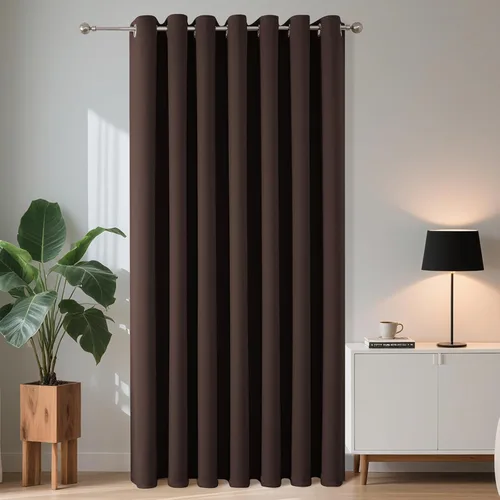 Miniatura 88 de Joydeco - Juego de 2 paneles de cortinas opacas de 63 pulgadas, 2 cortinas largas con aislamiento térmico burg, cortinas de oscurecimiento