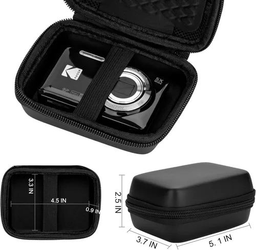 Miniatura 2 de Funda para cámara digital compatible con Canon G7X, SX 740, Camkory FHD 1080P, Kodak FZ55-BK, FZ45-BK Funda para cámara digital compacta, pequeña