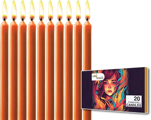 Miniatura 26 de Juego de 20 velas cónicas de color sólido, velas de cera de parafina sin goteo de 4 pulgadas con mecha de algodón, ideal para bodas, shabat, Rojo