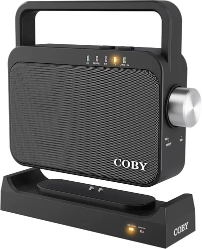 Coby Altavoz de TV inalámbrico para personas mayores y personas con problemas auditivos - Amplificador de audio de TV portátil con Bluetooth, rango