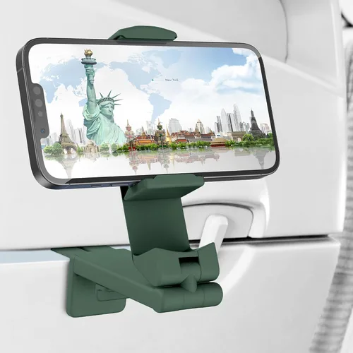 Miniatura 18 de Perilogics Soporte de Montaje para Teléfono de Avión Universal en Vuelo Visualización Manos Libres con Rotación Dual Multidireccional de 360 Grados