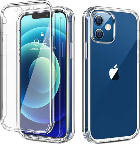 Miniatura 191 de Diaclara - Funda compatible con iPhone 11, carcasa resistente de cuerpo completo con protector de pantalla integrado sensible al tacto y Transparente