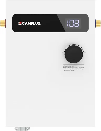 Miniatura 12 de CAMPLUX - Calentador de agua eléctrico sin tanque, 8 kW a 240 voltios, calentador de agua caliente instantáneo bajo demanda para punto de uso