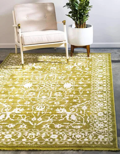 Miniatura 71 de Unique Loom Diseño tradicional clásico intrincado con detalles vintage envejecidos, alfombra de área, 3 pies 3 pulgadas x 5 pies 3 pulgadas, gris