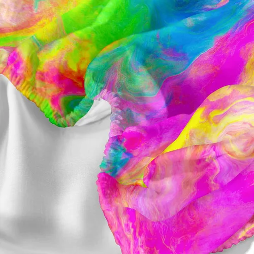 Miniatura 4 de AILONEN Sábana Bajera Ajustable con Tie Dye Tamaño Twin, Sábanas de Cama Coloridas de Estilo Hip-hop Superior para Niñas Adolescentes Niños, Juego