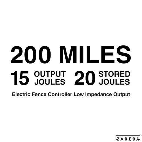 Miniatura 3 de Zareba 200-Mile Cargador de Valla Eléctrica de Baja Impedancia con Alimentación de CA - EAC200M-Z - Para Contener Ganado, Caballos, Cerdos, Ovejas