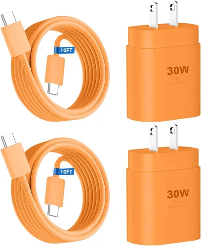 Miniatura 19 de Cargador rápido para teléfono 17 16 15, bloque de carga USB C de 30 W para teléfono 17 16 15 Pro Max y cable tipo C de 8 pies para iPhone 17/Air/17