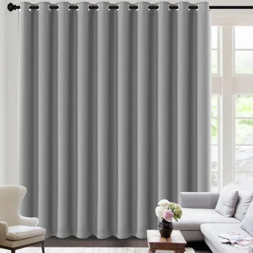 Miniatura 12 de H.VERSAILTEX - Cortinas blackout con aislamiento térmico y ojales en la parte superior, para patios, puertas correderas y división de habitaciones