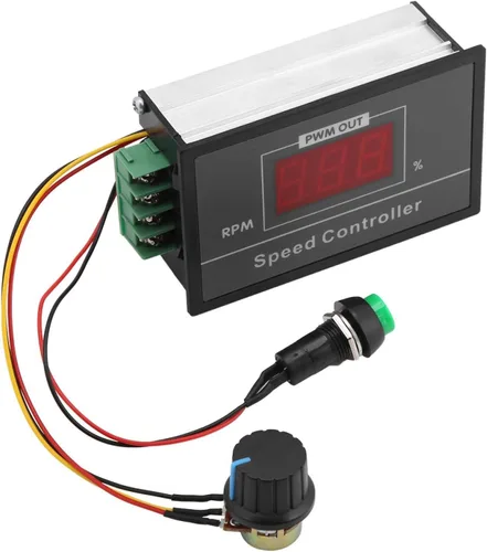 Miniatura 8 de 6-60V 30A PWM DC Motor Controlador de velocidad Regulador digital Pantalla de interruptor de velocidad variable Control LED Placa de circuito