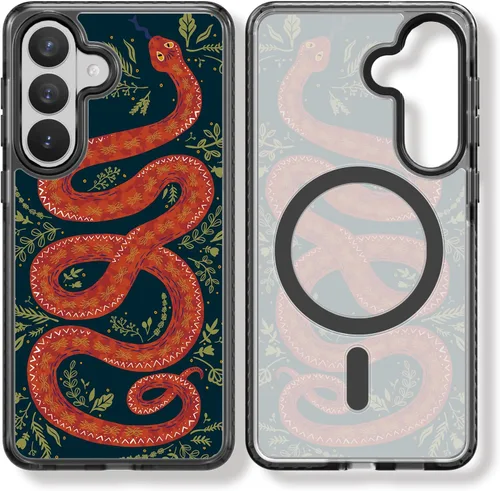 Miniatura 73 de Rosarnnah Funda compatible con Samsung Galaxy S24 Ultra, bonita estética, a la moda, divertida funda con estampado de gatito y gato, duradera a