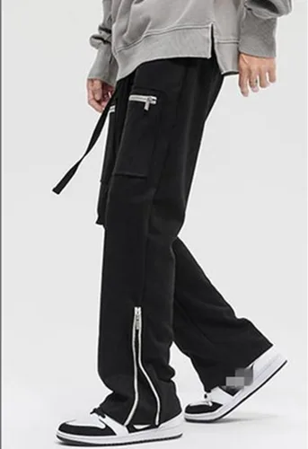 Miniatura 40 de Pantalones deportivos de gamuza sintética para mujer, pantalones de baile acampanados para hombre