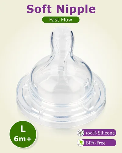 Miniatura 2 de Pezones de silicona para biberones Philips Avent, anticólicos, tamaño 3, pezón de 6 meses, flujo rápido, 4