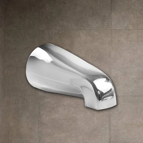 Miniatura 6 de SENTO Grifo deslizable plateado universal de metal pesado y duradero para bañera sin desviador, grifo de bañera de metal resistente sin desviador