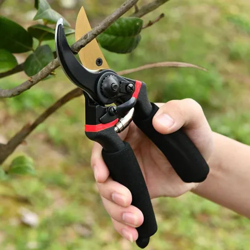 Tijeras de podar de derivación de 8.5 pulgadas para jardinería, herramientas de tijeras de jardín, podadoras de mano resistentes para ramas de