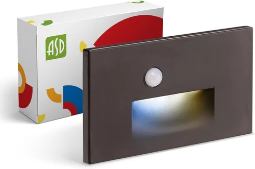 Miniatura 20 de ASD LED Luminaria de Escalera Empotrada, Iluminación de Pasada al Aire Libre del Atardecer al Amanecer 3CCT, Sensor de Movimiento, Fotocélula