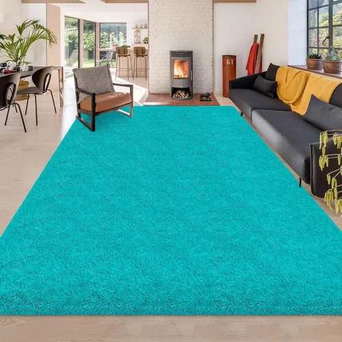 Miniatura 62 de Alfombras verdes para dormitorio de niños: alfombra de pasillo lavable de 2x6, alfombras pequeñas antideslizantes, esponjosas, suaves, peludas