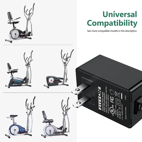Miniatura 5 de Adaptador de CA con certificación UL compatible con Life Fitness C1 X9 X9i S9i X9i R1 X9-0XXX-04 X9-0XXX-02 C1-XX00-0103-Life Cycle Rear Drive Cross