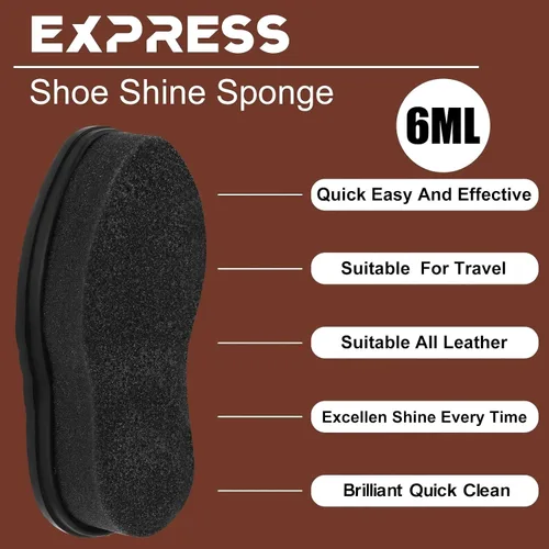 Miniatura 3 de Loopeer 6 Pcs Shoe Shine Sponge, Instant Gloss and Portable, Leather Care for Furniture