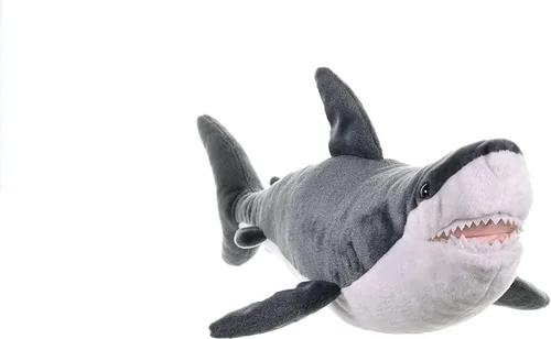 Miniatura 5 de Wild Republic Gran tiburón blanco de peluche de peluche, regalos para niños, Cuddlekins de 20 pulgadas