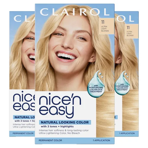 Miniatura 75 de Clairol Nice'n Easy Tinte Permanente para el Cabello, 6 Castaño Claro, Paquete de 3 6 marrón claro