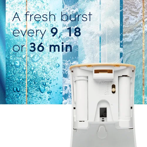 Miniatura 6 de Glade Kit automático de repuesto y soporte de aerosol, ambientador para el hogar y el baño, Aqua Waves, 6.2 onzas, 2 unidades (paquete de 2)