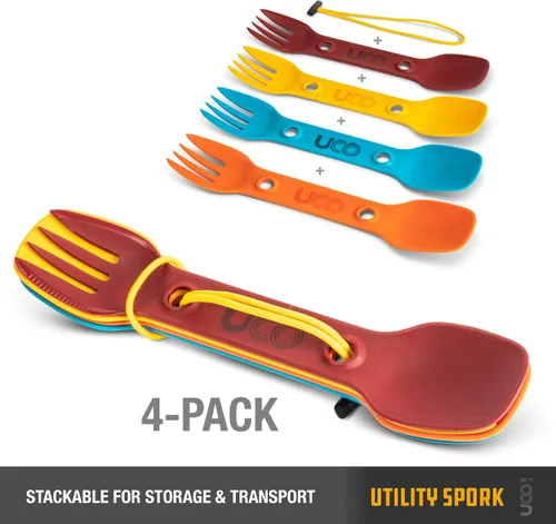 Miniatura 3 de UCO Utility Spork 3 en 1 Combo Cuchara-Tenedor Cuchillo Utensilios de camping