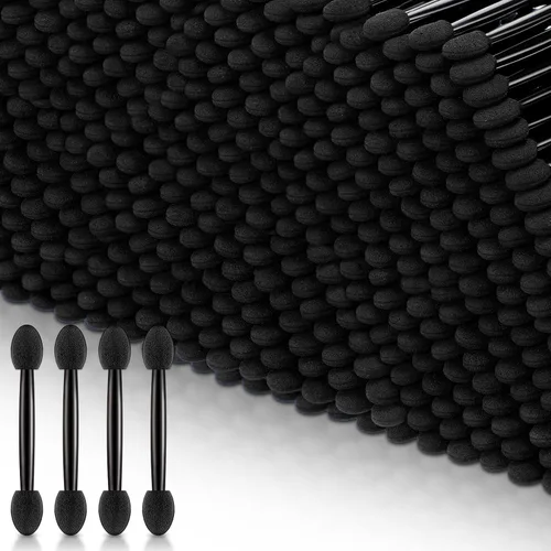 Miniatura 8 de Tanlade 500 aplicadores de sombra de ojos, brochas de maquillaje desechables para sombra de ojos, cepillos de esponja de doble cara para mujeres