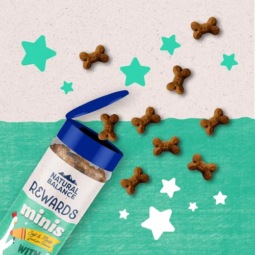 Miniatura 3 de Natural Balance Mini-Rewards de Ingredientes Limitados con Pollo Sin Granos, Golosinas de Entrenamiento para Perros Envase de 5.3 oz