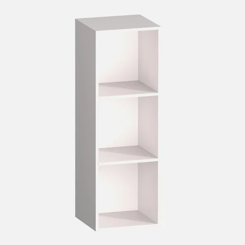 Miniatura 13 de Organizador de almacenamiento de 3 cubos, estantería baja de 3 niveles, organizador de almacenamiento independiente para oficina en casa, estante