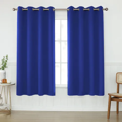Miniatura 28 de KEQIAOSUOCAI Cortinas rosa bebé de 63 pulgadas para habitación de niñas - Con aislamiento térmico que oscurece la habitación, cortinas de ventana