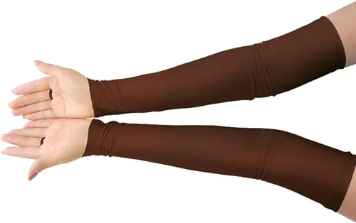 Miniatura 19 de Shinningstar Guantes largos de elastano elástico sin dedos sobre el codo para niñas y niños adultos