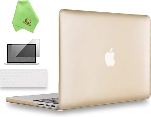 Miniatura 24 de UESWILL Funda rígida mate 3 en 1 compatible con MacBook Pro (Retina, 13 pulgadas, finales de 2012/2013/2014/principios de 2015), modelo A1425 / Negro
