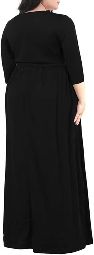 Miniatura 2 de Nemidor - Vestido largo de manga 34 con estampado floral, para mujer
