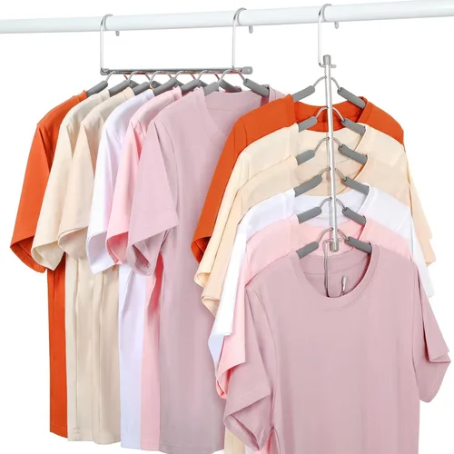 Miniatura 8 de TOPIA HANGER Percha para Ropa que Ahorra Espacio, Perchas de 6 Niveles para Camisas y Abrigos que Ahorran Espacio Sin Protuberancia en los Hombros
