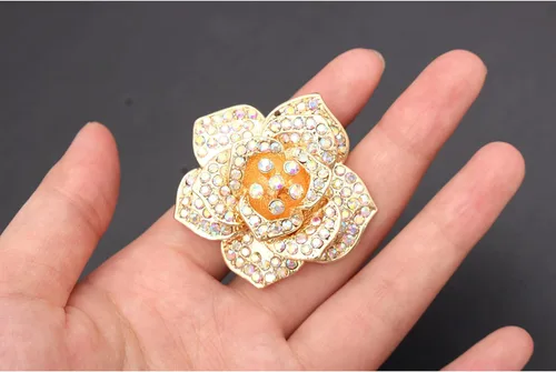Miniatura 3 de Anillo de moda para mujer anillo de boda compromiso circonita platinada anillo de cóctel elástico para mujer anillo de Navidad de cristal para mujer