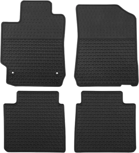 Miniatura 17 de Alfombrillas de coche a medida para Honda Odyssey 2018-2025, resistentes a todo tipo de clima, de goma, revestimientos de suelo para auto, Todo negro