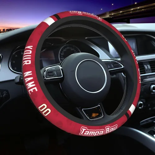 Miniatura 18 de Cleveland - Fundas personalizadas para volante de fútbol, con nombre y número, antideslizantes y absorbentes de sudor, accesorios para automóviles