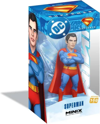 MINIX Superman - Figura coleccionable de acción de 4.7 in, gama de iconos de película para fanáticos