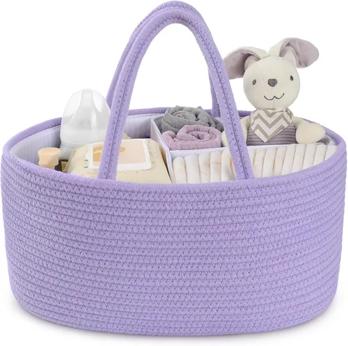 Miniatura 12 de Maliton Organizador de Pañales para Bebé Niño - Cuerda de Algodón para Cambiador, Almacenamiento de Guardería, Artículos Imprescindibles para Bebé