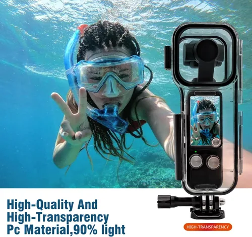 Miniatura 3 de 50M (164ft) Osmo Pocket 3 Carcasa impermeable para DJI Osmo Pocket 3 Accesorios a prueba de agua, carcasa protectora de buceo subacuático Shell Osmo