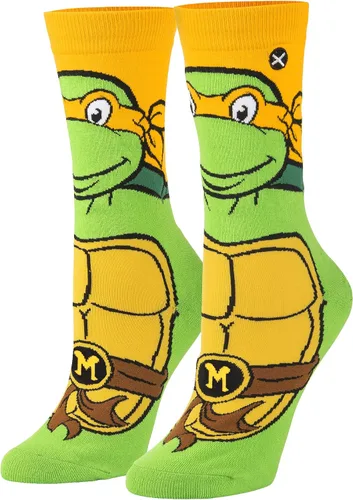 Miniatura 2 de Odd Sox, Nickelodeon TMNT Teenage Mutant Ninja Turtles, 90's Cartoon, Fun Socks