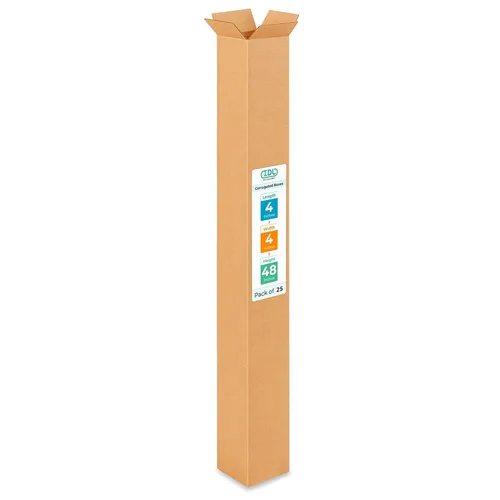 Miniatura 89 de IDL Packaging Paquete de 5 cajas de envío altas de 8 x 8 x 48 pulgadas, extra resistentes de 200 libras frente a caja regular, cajas de mudanza