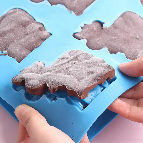 Miniatura 6 de Paquete de 2 moldes de chocolate de vaca, molde para pasteles de ganado lechero, molde de silicona para dulces, fondant, galletas, galletas, molde
