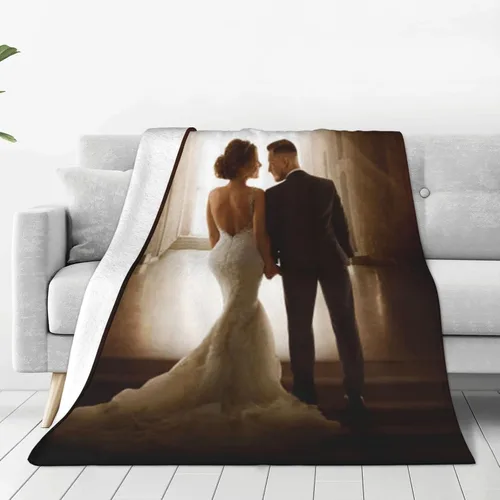 Manta personalizada con texto fotográfico, manta personalizada de franela polar para cumpleaños familiar, regalo de Navidad, boda, se adapta al