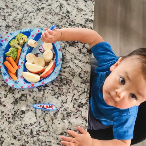 Miniatura 6 de The First Years - Juego de vajilla para niños pequeños de Spidey y sus increíbles amigos - Platos y cubiertos para niños pequeños - Apto
